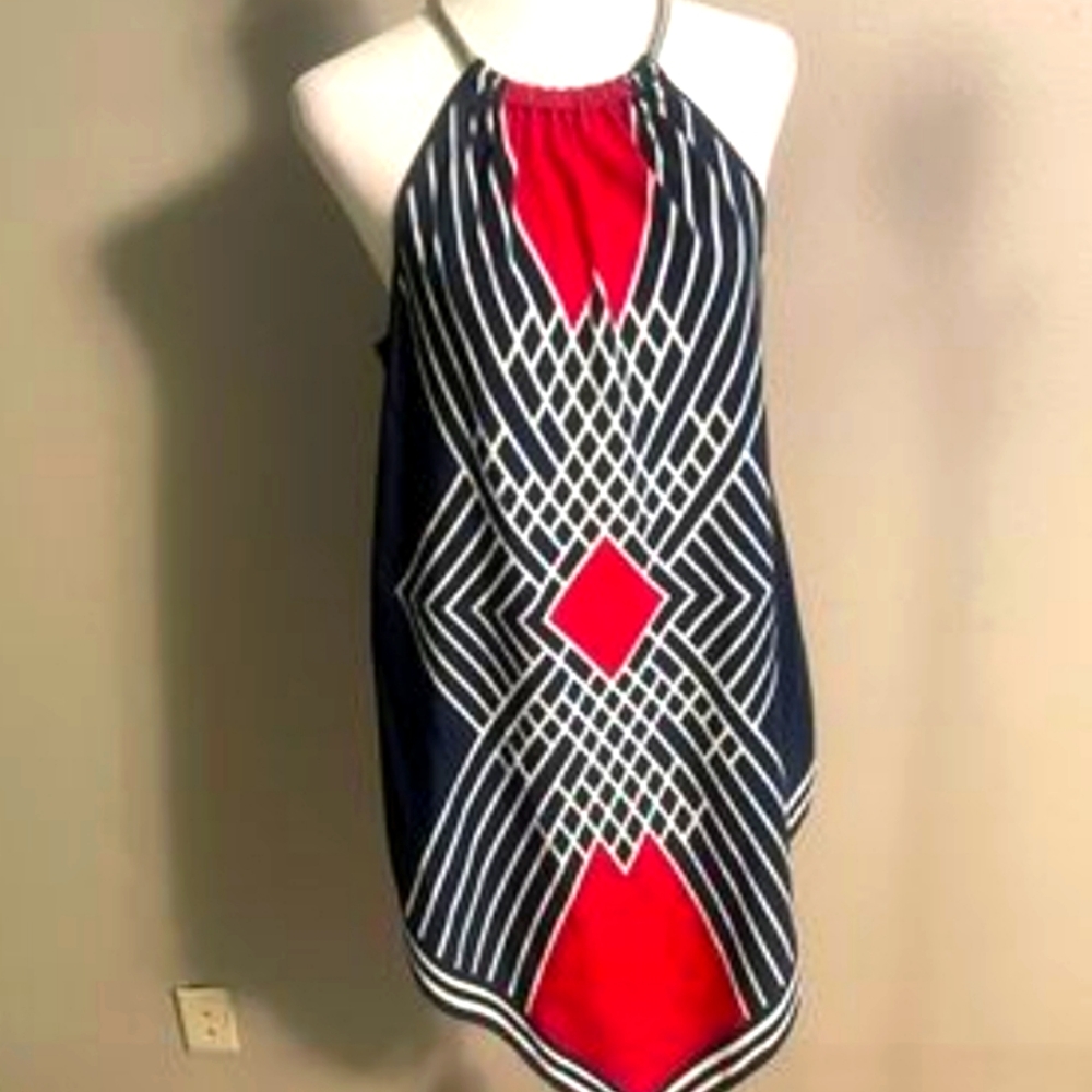 Alfani scarf halter top 1X